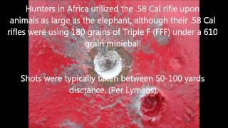 58 Cal 1863 Zouave rifle with 150 grains of black powder [upl. by Tyne]