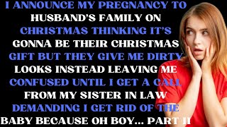 I announce my pregnancy to husbands family on Christmas thinking its gonna be their Xmas Part II [upl. by Tlok725]