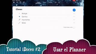 Tutorial iDoceo 02 Usar el planner [upl. by Aivatan]