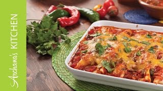 Mexican Vegetarian Bean amp Cheese Enchiladas Recipe by Archanas Kitchen [upl. by Siladnerb]