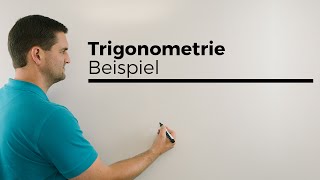 Trigonometrie Beispiel Fluss allgemeines Dreieck Streckenlängen Winkel  Mathe by Daniel Jung [upl. by Retnyw]