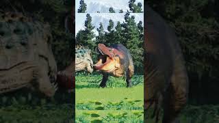 🦖Accurate TREX vs INDOMINUS REX Epic Dinosaur Battle JWE2 jurassicworldevolution2 jurassicworld [upl. by Tarkany]