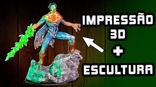 SOUL REAVER IMPRESSÃO 3D  COMO ECONOMIZAR RESINA [upl. by Hochman]