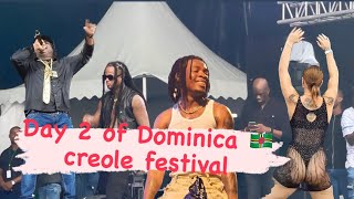 Day 2 Dominica 🇩🇲 creole festival 2023 [upl. by Thilde]