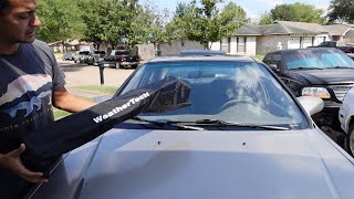 WeatherTech 9600 Honda Civic Sun Shade Review [upl. by Aiykan]