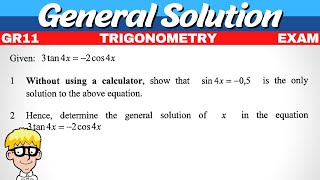 General Solution Grade 11 Exam Questions [upl. by Helbonnas]