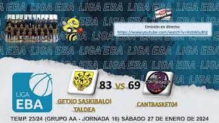 GETXO SASKIBALOI TALDEA 🆚 CANTBASKET04 [upl. by Pietrek]