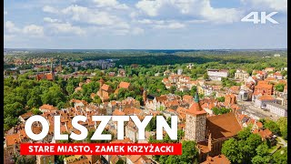 OLSZTYN z drona 4K Stare Miasto Zamek Krzyżacki Warmia i Mazury z lotu ptaka [upl. by Sirama]