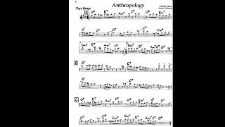 Anthropology  Play along  Backing track  Alto Sax [upl. by Jaymie]