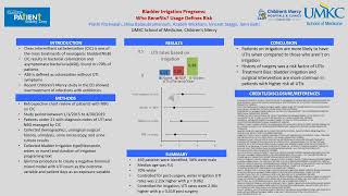 Bladder Irrigation Programs Who Benefits Usage Defines Risk [upl. by Aluor718]