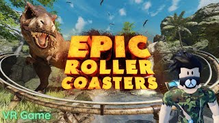 Epic Roller Coasters VR Virtual Reality game on Oculus Meta Quest2 by SIMWOLF VR simwolfvr [upl. by Siulegroj34]