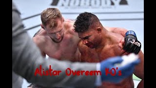 All of Alistar Overeem KO Losses ALL KOs [upl. by Dannel]