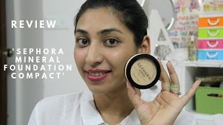 Review  SEPHORA Mineral Foundation Compact  Good for OilyCombination skin people [upl. by Chester]