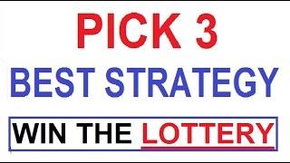 How to win the Lottery  Pick 3 Lotto Best Strategy [upl. by Dalli]