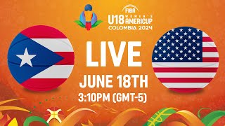 Puerto Rico v USA   Full Basketball Game FIBA U18 Womens AmeriCup 2024 [upl. by Nibuz]