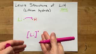 Lewis Structure of LiH Lithium Hydride [upl. by Ttelrahc]