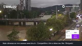 Alerta Máximo em Blumenau  Nível do Rio ItajaíAçu está em 808 metros [upl. by Oramlub]