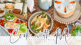 COOK WITH ME  EASTER BRUNCH  EASY SEMIHOMEMADE EASTER DINNER  CHARLOTTE GROVE FARMHOUSE [upl. by Oileduab]