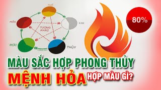 Mệnh Hỏa hợp màu gì  Mệnh Hỏa Kỵ màu gì  Màu sắc phong thủy  Trong thiết kế và cuộc sống [upl. by Oluas457]