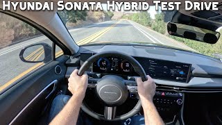 2025 Hyundai Sonata Hybrid POV Test Drive [upl. by Nylhsoj]