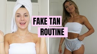 MY FAKE TAN ROUTINE  Literally The Best Tan Ever [upl. by Naujud572]