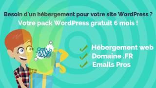 Hébergement WordPress  créez un site internet gratuitement avec WordPress [upl. by Lutim]