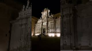 Italy night Lecce Puglia 2024 italy travel italia [upl. by Tija413]