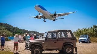 LOW SKIATHOS LANDING  Thomson Boeing 75728AWL GOOBB [upl. by Zephaniah]