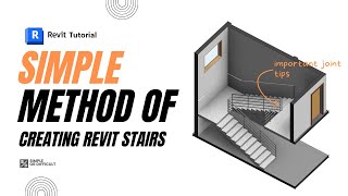 Creating stairs in Revit  2023 updated version [upl. by Ahrendt301]