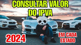 COMO CONSULTAR IPVA 2024 [upl. by Aduhey]