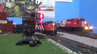 The Canada Day train and the Operation Life Saver train [upl. by Valentino522]