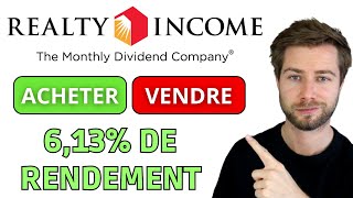 Realty Income  Estce lopportunité de lannée  Analyse action à dividendes [upl. by Airdnala]