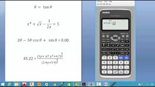 حل المعادلات غير الخطية باستخدام الآلة الحاسبة solving nonlinear eqns by calculator [upl. by Alhsa]