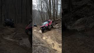 Jeep Grand Cherokee off roading at Windrock Park  35” tires Dana44 Long arms and more [upl. by Dolph715]