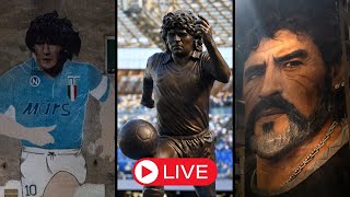 Memorial Maradona LIVE 🔴🥺😢 4º anniversario dalla morte quanti EX NAPOLI 💙 [upl. by Pantia]