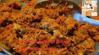 How to make a simple filling for fish roll timewellspent kitchenfish roll filling [upl. by Lacim]