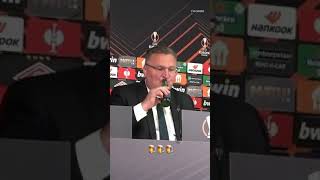 SZEF MICHNIEWICZ Z PIWEM NA KONFERENCJI PO SPARTAK  LEGIA 😂 SHORTS [upl. by Aleciram]