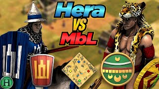 Lithuanians vs Aztecs  1v1 Arabia  vs MbL  AoE2 [upl. by Ahsit307]