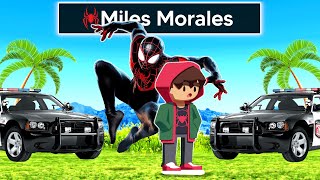 Adopted by MILES MORALES In GTA 5 [upl. by Misab]