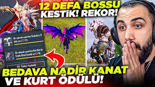 YENÄ° MODDA 12 DEFA BOSSU KESÄ°P EN NADÄ°R MOR KANAT VE KURTU AÃ‡TIK ðŸ˜± DÃœNYADA Ä°LK  PUBG MOBILE [upl. by Beker62]