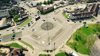 The Magic Roundabout Timelapse Drone Footage [upl. by Atinev]