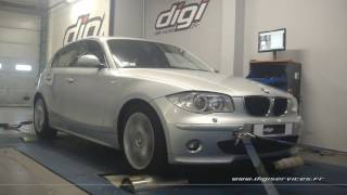 BMW 120 D 163cv AUTO Reprogrammation Moteur  197cv Digiservices Paris 77 Dyno [upl. by Evan]