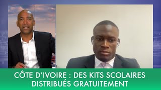 Côte dIvoire  des kits scolaires distribués gratuitement [upl. by Nnairet510]