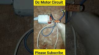 How to connect DC motor with capacitor 😎 shorts trending dcmotor experiment HackerJP [upl. by Ahsitnauq]