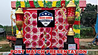 🛑LIVE 🏆 POST MATCH  ALL ODISHA CRICKET FESTIVAL2024  GODA  Cricketvani tenniscricket [upl. by Olrak]