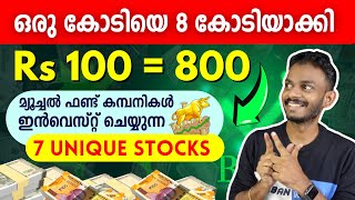 Stock Market  1Cr to 8Cr  7 Unique Stocks  Stock Market  Share Price  Stock Market investment [upl. by Levesque]