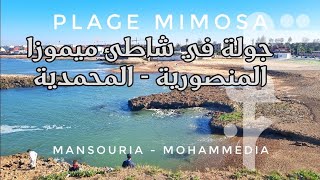 جولة في شاطئ ميموزا المنصورية المحمدية Plage Mimosa Mansouria Mohammedia plagesdumaroc3480 [upl. by Nerua854]