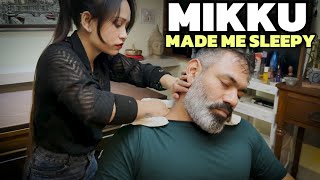 Asmr head massage by Mikku Barber Really made me sleepy and re energised my tired day 💈Relax [upl. by Pedaiah]