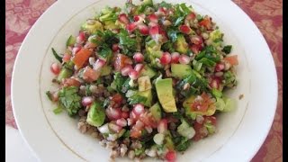 How To Make Roasted Buckwheat Salad Gluten Free Tabbouleh Recipe68CFF [upl. by Lapides]