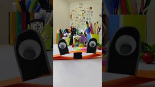 cute frog 🐸 using paper sheet and bottle capkids activity craft video amazingcraft diy shorts [upl. by Flanigan]